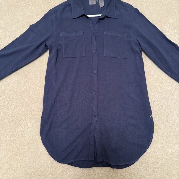 Calia dusty blue long sleeve shirt, size small ladies - Picture 2 of 7